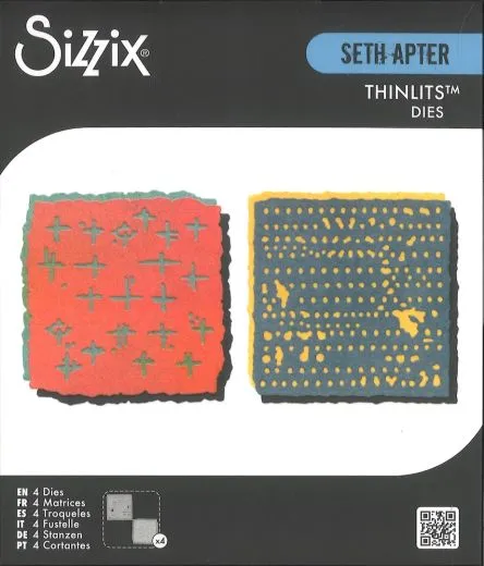 Sizzix Thinlits Die Set 4pcs Paper Cutz #2 by Seth Apter