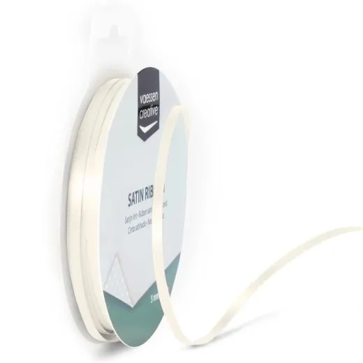 Satinband 3mm 10m-Rolle antikwei�