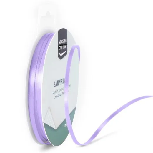 Satinband 3mm 10m-Rolle lavendel