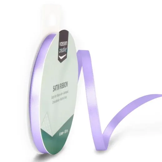 Satinband 6mm 10m-Rolle lavendel
