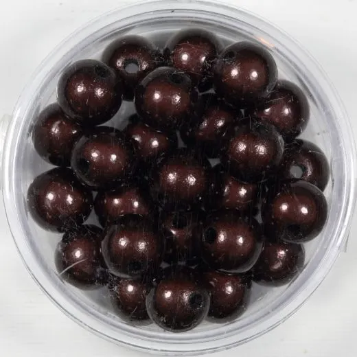 Pracht Miracle Beads dunkelbraun 8mm 25 St.