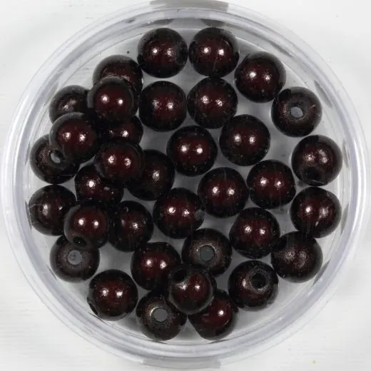 Pracht Miracle Beads dunkelbraun 6mm 35 St.