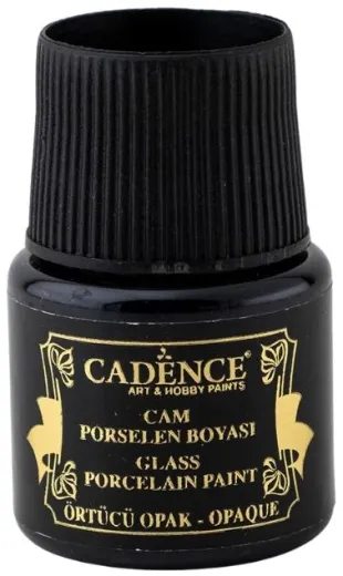 Cadence Glasfarbe opak - schwarz