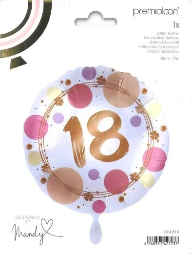 Deko-Ballon Folie Shiny Dots - 18