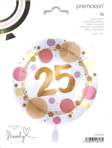 Deko-Ballon Folie Shiny Dots - 25