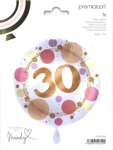 Deko-Ballon Folie Shiny Dots - 30