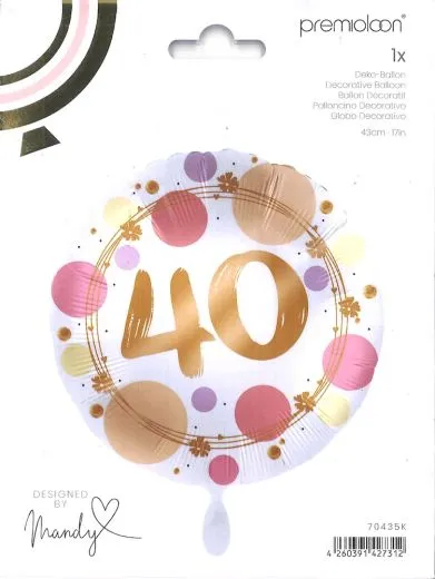 Deko-Ballon Folie Shiny Dots - 40