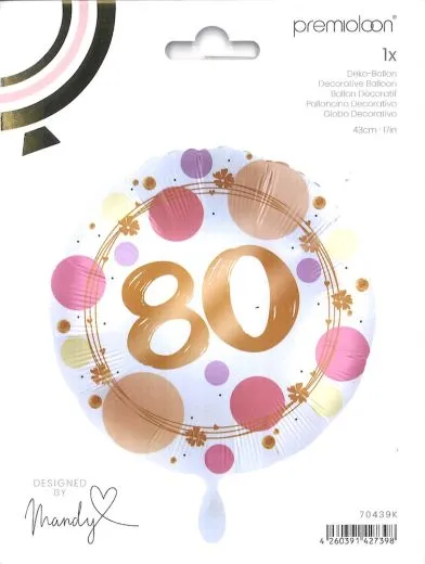 Deko-Ballon Folie Shiny Dots - 80