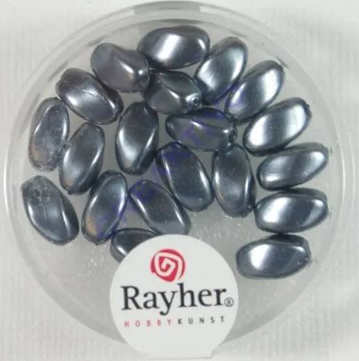 Renaissance-Olive, 9x6 mm anthrazit
