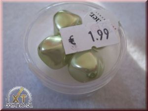 Renaissance-Perle, 17 mm ø jade
