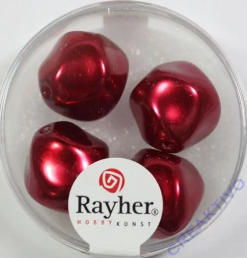 Renaissance-Perle, 17 mm � klassikrot