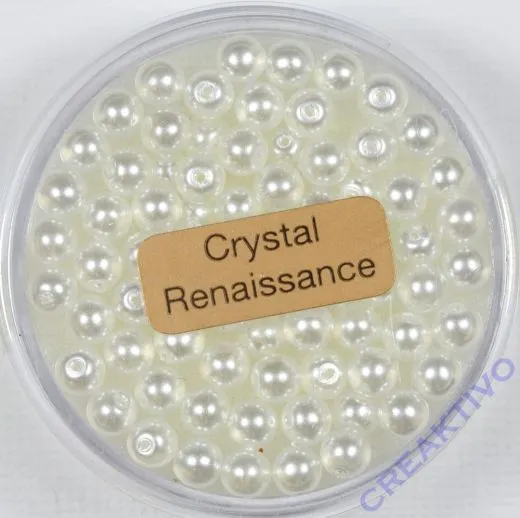 Crystal Renaissance Perlen 4mm weiss