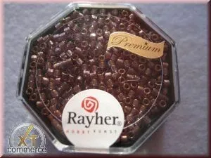 Delica-Rocailles, 2,2 mm � transparent Rainbow, violett hell