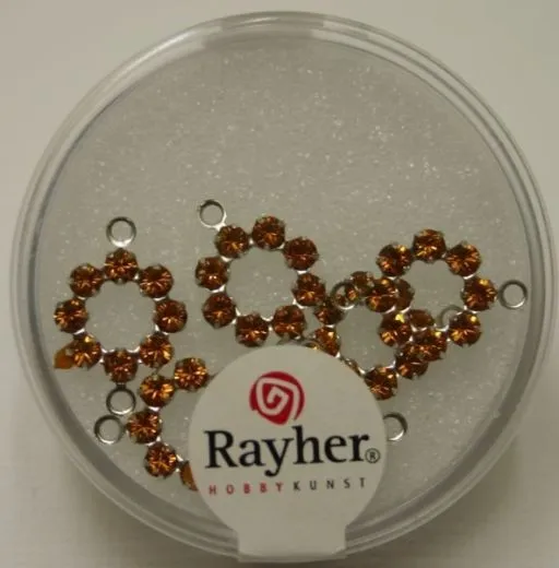 Swarovski Kranz 2 �sen 15mm 6 St�ck koralle (Restbestand)