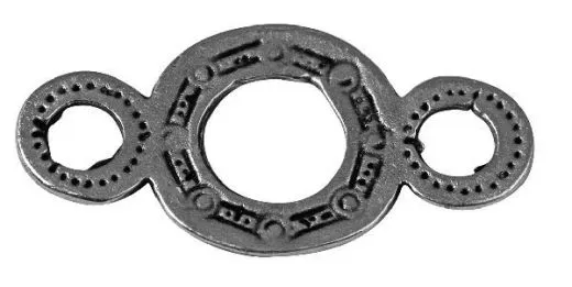 Rockstars Metall-Zierlement 26mm altsilber