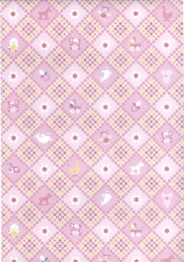Transparentpapier Baby rosa Motiv 03