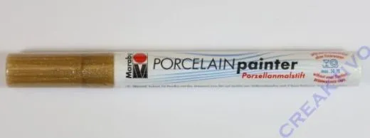 Marabu Porcelain Painter 1-2mm glitter-gold