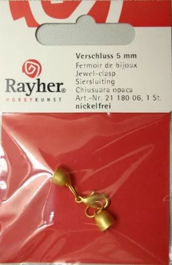 Rayher Verschluss 5mm goldf.