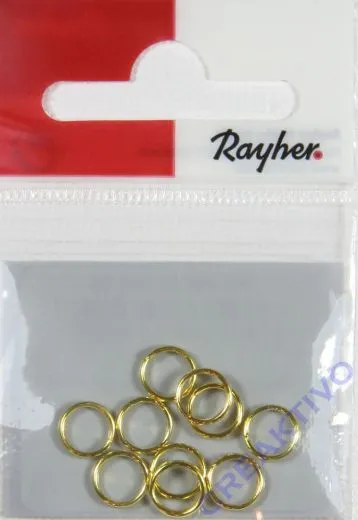 Rayher Spaltringe 7mm 10 St�ck gold