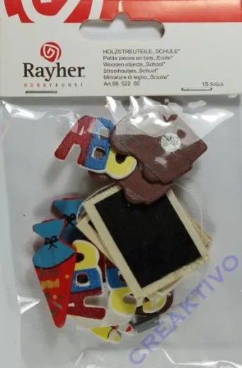 Holzstreuteile Schule 15 St�ck