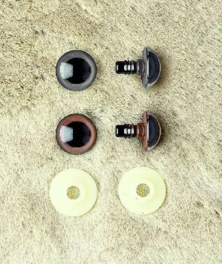Augen aus Kunststoff 12mm schwarz 2 St�ck