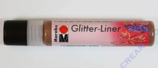 Marabu Glitter Liner 25ml Glitter-espresso