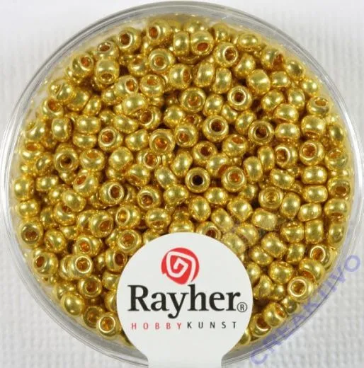 Rayher Rocailles 2,6mm perlmutt gold