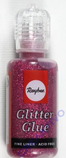 Glitter Glue metallic 20ml klassikrot