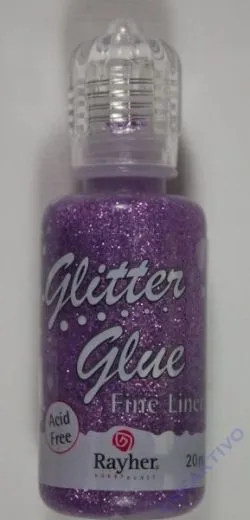 Glitter Glue metallic 20ml lavendel