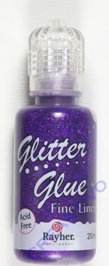 Glitter Glue metallic 20ml purple velvet