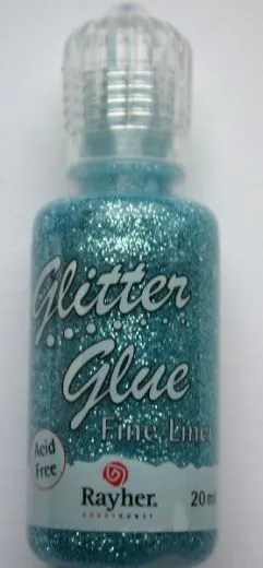 Glitter Glue metallic 20ml lagune