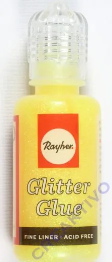 Glitter Glue irisierend 20ml zitrone