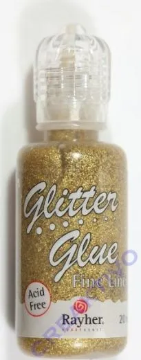 Glitter Glue holographisch 20ml brill.gold