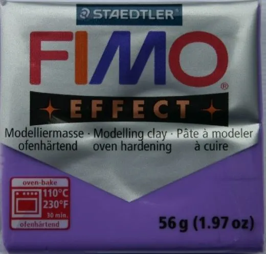 Fimo Effekt Modelliermasse 56g lila transparent