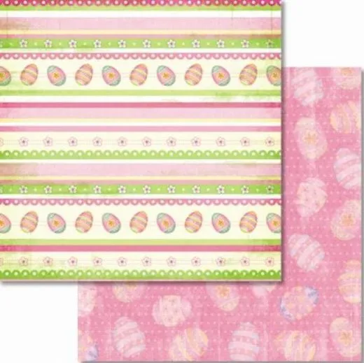 Premium Glitter Scrapbook paper Ostern 18