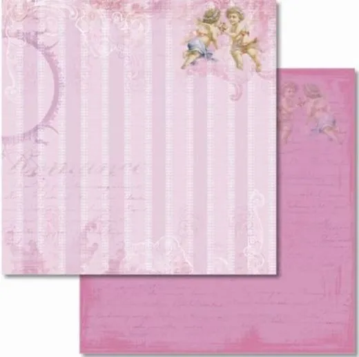Premium Glitter Scrapbook paper Romantik 39