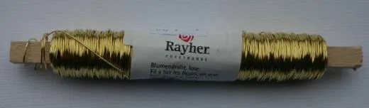 Blumendraht 0,55mm 100g gold