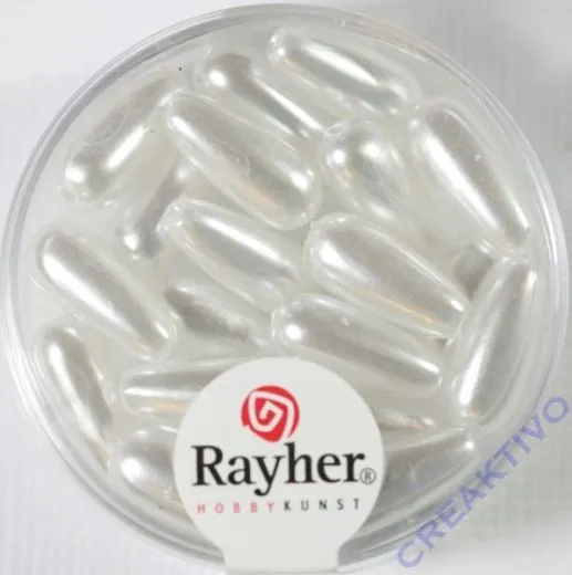 Wachstropen 6x14mm 20St wei� (Restbestand)