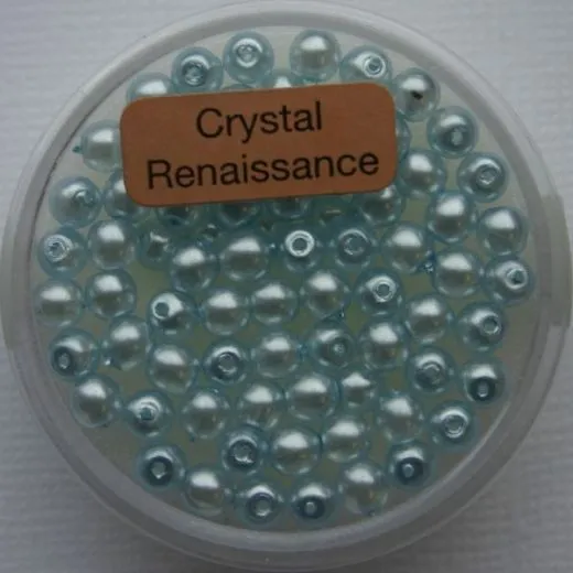 Crystal Renaissance Perlen 4mm hellblau