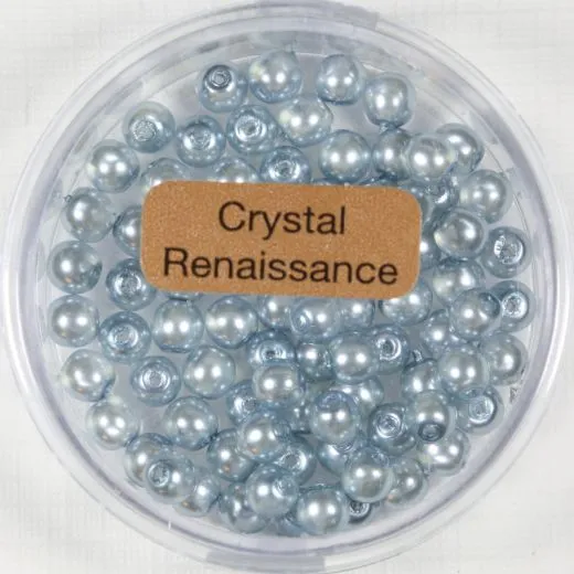 Crystal Renaissance Perlen 4mm hellblau