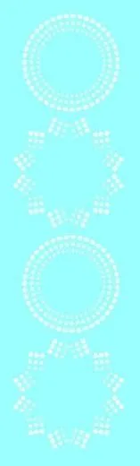 Marabu Schablone 10x33cm Star dots