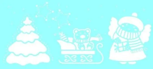 Marabu Schablone 15x33cm Xmas nights