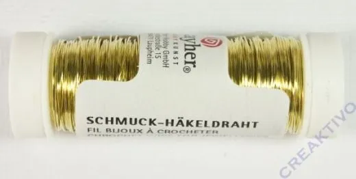 Rayher Schmuck-H�keldraht goldf. 50m