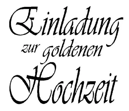 Knorr Stempel Einladung goldene Hochzeit