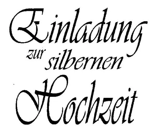 Knorr Stempel Einladung Silberne Hochzeit