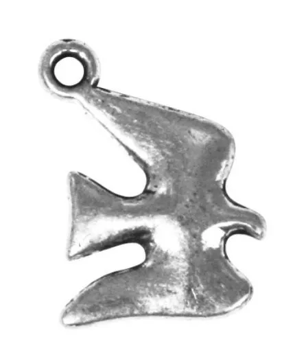 Rockstars Metall-Anh�nger Vogel 15mm �se 1,5mm