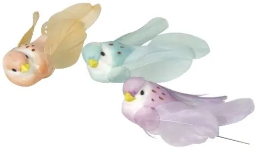Pilzv�gel 7,5cm 3 Farben