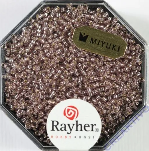 Premium Rocailles mit Silbereinzug 1,5mm rosa Chiffon (Restbestand)