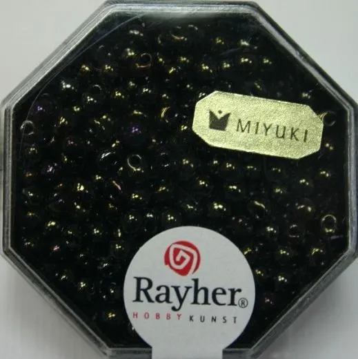 Miyuki-Perle-Drop metallic 3,4mm antikolive (Restbestand)