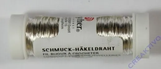 Rayher Schmuck-H�keldraht silber 50m 0,3mm